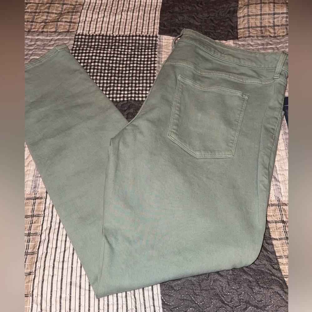 Green ankle skinny pant